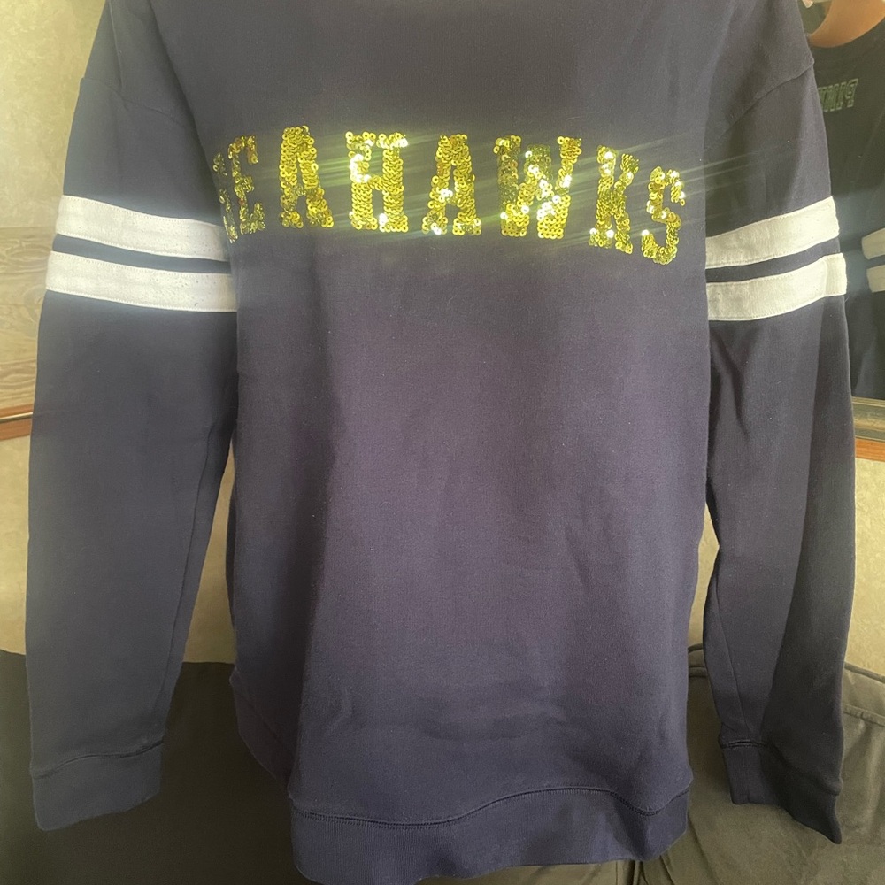 Victoria's Secret PINK Seattle Seahawks Crewneck Sweater/ Sweatshirt